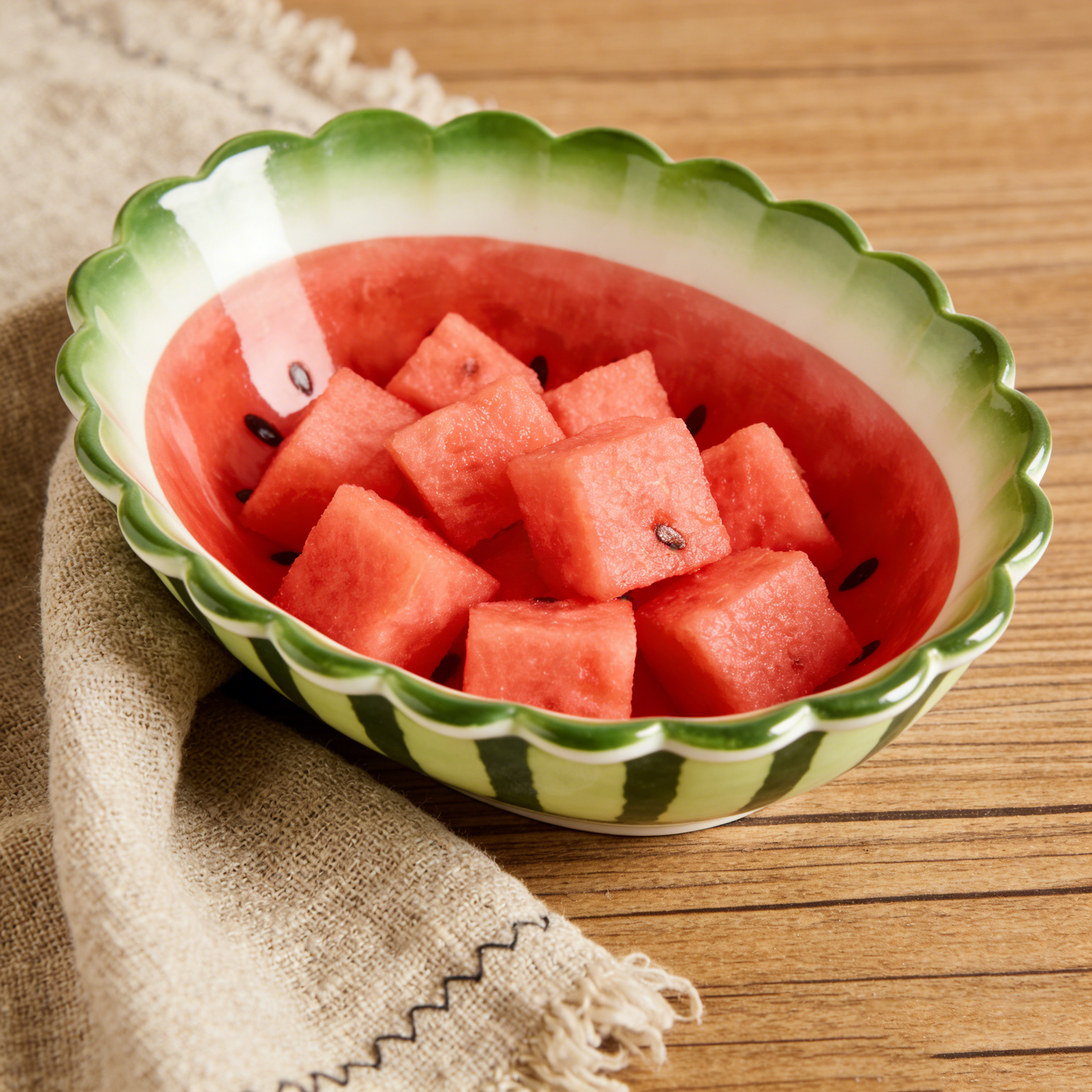3D Watermelon Ceramic Bowl