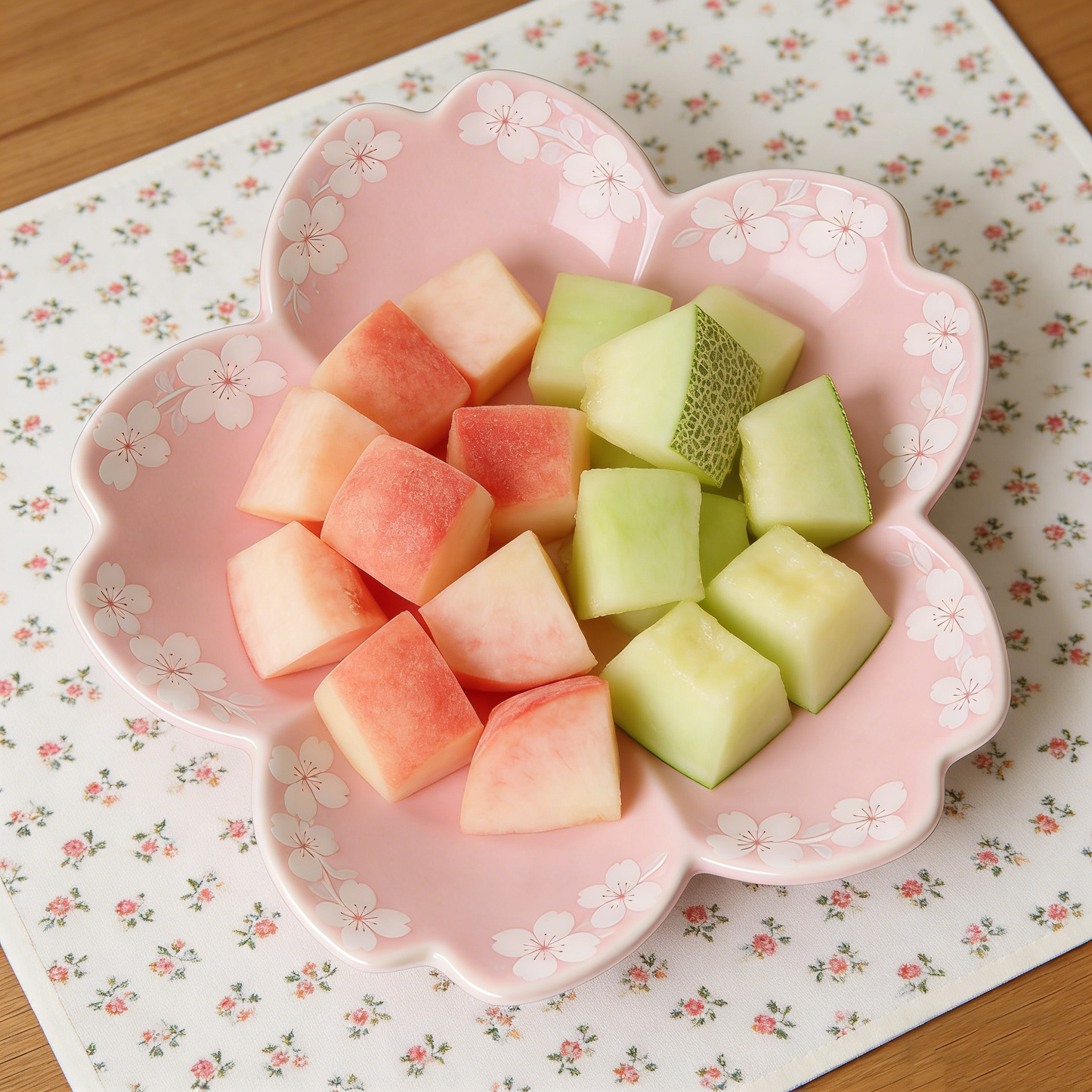 Cherry Blossom Pink Flower Plate