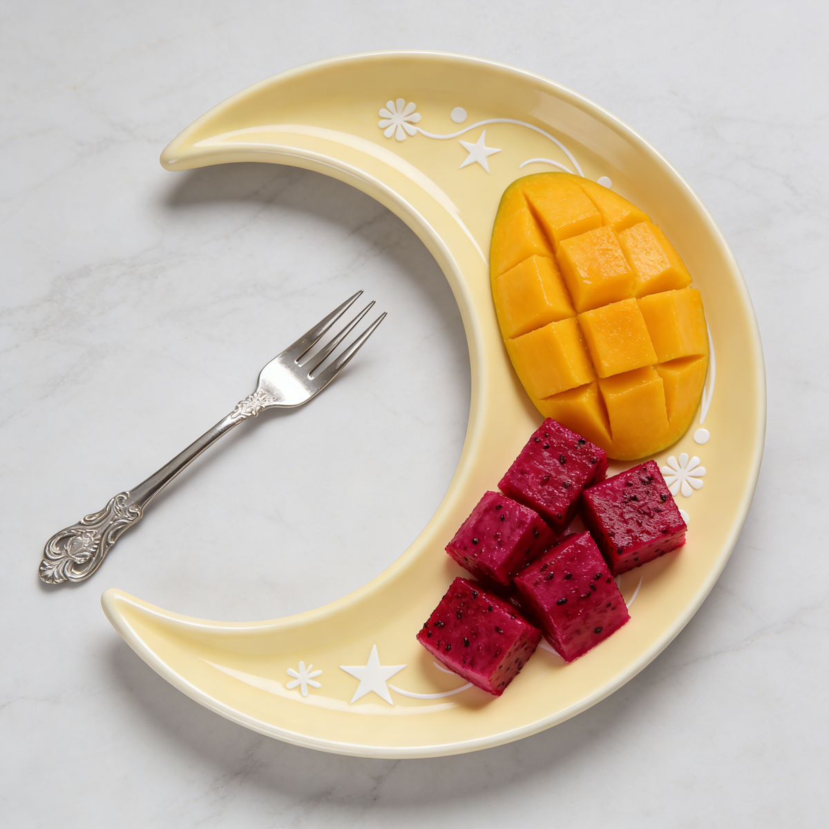 Dreamy Moon & Star Crescent Plate