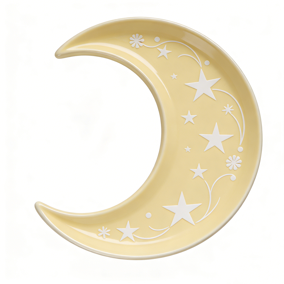 Dreamy Moon & Star Crescent Plate